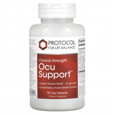 Підтримка здоров'я очей, Ocu Support, Protocol for Life Balance, клінічна сила, 90 рослинних капсул