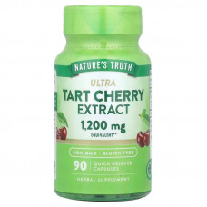 Терпка вишня, Ultra Tart Cherry Extract, Nature's Truth, екстракт, 1200 мг, 90 капсул швидкого вивільнення Терпка вишня, Ultra Tart Cherry Extract, Nature's Truth, екстракт, 1200 мг, 90 капсул швидкого вивільнення