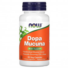 Мукуна пекуча (Капікачху), Dopa Mucuna, NOW Foods, 90 вегетаріанських капсул Мукуна пекуча (Капікачху), Dopa Mucuna, NOW Foods, 90 вегетаріанських капсул