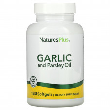 Часник і петрушка (масло), Garlic and Parsley Oil, Nature's Plus, 180 гелевих капсул