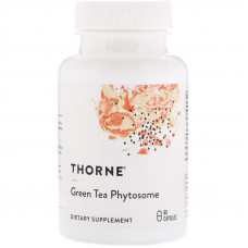 Зелений чай, Green Tea Phytosome, Thorne, 60 капсул (250 мг в капсуле) Зелений чай, Green Tea Phytosome, Thorne, 60 капсул (250 мг в капсуле)