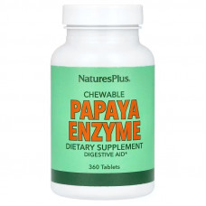Ферменти папайї, Papaya Enzyme, Nature's Plus, 360 жувальних таблеток