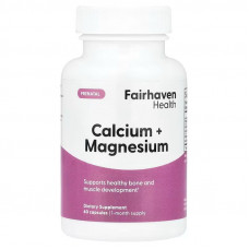 Кальцій та магній, Prenatal Calcium + Magnesium, Fairhaven Health, пренатальний, 60 капсул Кальцій та магній, Prenatal Calcium + Magnesium, Fairhaven Health, пренатальний, 60 капсул