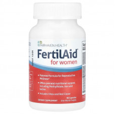 Вітаміни для зачаття, FertilAid for Women, Fairhaven Health, для жінок, 90 капсул Вітаміни для зачаття, FertilAid for Women, Fairhaven Health, для жінок, 90 капсул