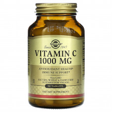 Вітамін С, Vitamin C, Solgar, 1000 мг, 90 таблеток