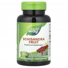 Лимонник китайський, Schizandra, Nature's Way, плоди, 100 веганських капсул (0,58 г на капсулу)