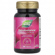Підтримка гормонального балансу з BR-DIM, що абсорбується, Estrobalance® with Absorbable BR-DIM®, Nature's Way, для жінок, 60 таблеток Підтримка гормонального балансу з BR-DIM, що абсорбується, Estrobalance® with Absorbable BR-DIM®, Nature's Way, для жінок, 60 таблеток