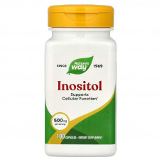 Інозітол, Inositol, Nature's Way, 500 мг, 100 капсул Інозітол, Inositol, Nature's Way, 500 мг, 100 капсул