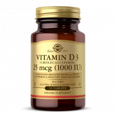 Вітамін D3 (холекальциферол), Vitamin D3, Solgar, 25 мкг (1000 МО), 90 таблеток Вітамін D3 (холекальциферол), Vitamin D3, Solgar, 25 мкг (1000 МО), 90 таблеток