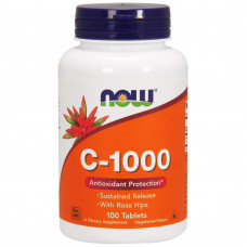 Вітамін С-1000, Vitamin C, Now Foods, 100 таблеток