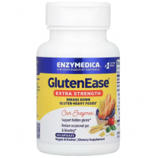Ферменти для перетравлення глютену і казеїну, GlutenEase, Enzymedica, для веганів, 30 капсул