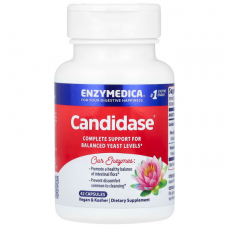Підтримка травлення, Candidase, Enzymedica, 42 капсули
