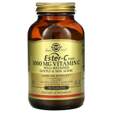 Естер-С плюс, Ester-C Plus, Solgar, вітамін C, 1000 мг, 90 таблеток