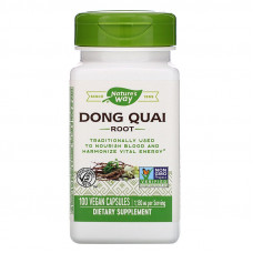 Дягіль лікарський, Dong Quai Root, Nature's Way, корінь, 1130 мг, 100 капсул (565 мг у капсулі) Дягіль лікарський, Dong Quai Root, Nature's Way, корінь, 1130 мг, 100 капсул (565 мг у капсулі)