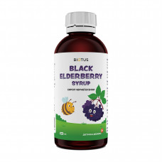 Сироп чорної бузини дитячий, Kids Black elderberry syrup, Biotus, 250 мл Сироп чорної бузини дитячий, Kids Black elderberry syrup, Biotus, 250 мл