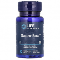 Відновлення мікрофлори шлунка, Gastro-Ease, Life Extension, 60 веганських капсул Відновлення мікрофлори шлунка, Gastro-Ease, Life Extension, 60 веганських капсул