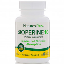 Біоперін, Bioperine, Nature's Plus, 10 мг, 90 капсул Біоперін, Bioperine, Nature's Plus, 10 мг, 90 капсул