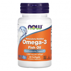 Омега-3 риб'ячий жир, Omega-3 риб'ячий жир, Now Foods, 1000 мг, 30 гелевих капсул (1000 мг в одній капсулі) Омега-3 риб'ячий жир, Omega-3 риб'ячий жир, Now Foods, 1000 мг, 30 гелевих капсул (1000 мг в одній капсулі)