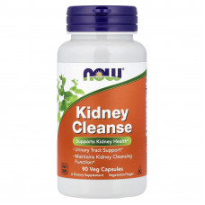 Очищення нирок і сечового міхура, Kidney Cleanse, Now Foods, 90 вегетаріанських капсул