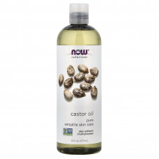 Касторова олія, Castor Oil, Now Foods, Solution Oils, 473 мл.
