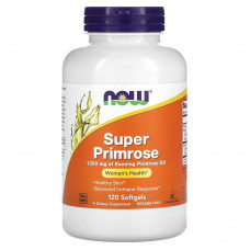 Олія вечірньої примули, Evening Primrose Oil, Now Foods, супер, 1300 мг, 120 гелевих капсул Олія вечірньої примули, Evening Primrose Oil, Now Foods, супер, 1300 мг, 120 гелевих капсул