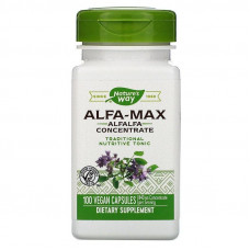 Альфальфа Макс, Alfa-Max, Nature's Way, концентрат, 840 мг, 100 веганських капсул (420 мг на капсулу) Альфальфа Макс, Alfa-Max, Nature's Way, концентрат, 840 мг, 100 веганських капсул (420 мг на капсулу)