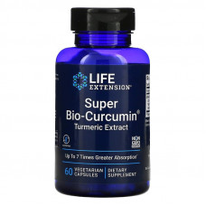 Куркумін, Super Bio-Curcumin, Life Extension, супер-біо, екстракт куркуми, 60 вегетаріанських капсул