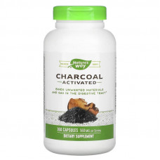 Активоване вугілля, Charcoal Activated, Nature's Way, 280 мг, 360 капсул