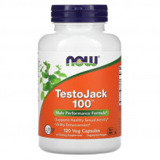 Репродуктивне здоров'я чоловіків, TestoJack 100, Now Foods, 120 вегетаріанських капсул
