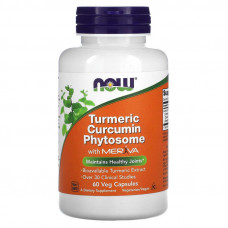 Куркумін фітосома, Turmeric Curcumin Phytosome, Now Foods, 500 мг, 60 вегетаріанських капсул