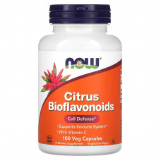 Цитрусові біофлавоноїди з вітаміном С, Citrus Bioflavonoids, NOW Foods, 100 вегетаріанських капсул