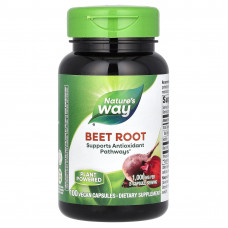 Буряк, Beet Root, Nature's Way, 1000 мг, 100 веганських капсул (500 мг на капсулу) Буряк, Beet Root, Nature's Way, 1000 мг, 100 веганських капсул (500 мг на капсулу)