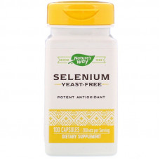 Селен, Selenium, Nature's Way, 200 мкг, 100 капсул Селен, Selenium, Nature's Way, 200 мкг, 100 капсул