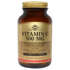 Вітамін С, Vitamin C, Solgar, 500 мг, 100 капсул