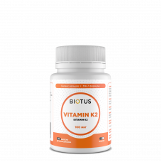 Вітамін К2-менахінон-7, Vitamin K2 MK-7, Biotus, 100 мкг, 60 капсул