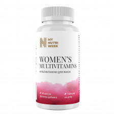 Мультивітаміни для жінок, Women's Multivitamins, My Nutri Week, 90 капсул Мультивітаміни для жінок, Women's Multivitamins, My Nutri Week, 90 капсул