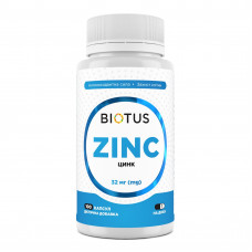 Цинк, Zinc, Biotus, 32 мг, 100 капсул