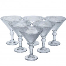 Набір келихів для мартіні Martini Glass 6 штук по 215 мл коктейльні HP-17-56 Набір келихів для мартіні Martini Glass 6 штук по 215 мл коктейльні HP-17-56