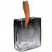 Скляна ваза сумочка з ручкою 16×8×18.5 (см) декоративна Сірий HP-19-156-2 Скляна ваза сумочка з ручкою 16×8×18.5 (см) декоративна Сірий HP-19-156-2