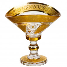 Цукерниця скляна Bogema Gold 15 см Yiwu HP-34-134