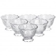 Набір креманок Crystal Daisy 6 штук по 200 мл Yiwu HP-34-74 Набір креманок Crystal Daisy 6 штук по 200 мл Yiwu HP-34-74