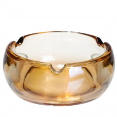 Попільничка скляна Round Cigar 12 см, золотистий Yiwu HP-34-76