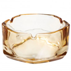 Попільничка скляна Diamond Faceted 12 см, золотистий Yiwu HP-34-78