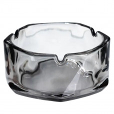 Попільничка скляна Diamond Faceted 12 см, сірий Yiwu HP-34-79