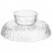 Фруктовниця на ніжці Ice Textured 20 см з крижаною текстурою скла Yiwu HP-34-89 Фруктовниця на ніжці Ice Textured 20 см з крижаною текстурою скла Yiwu HP-34-89