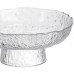 Фруктовниця на ніжці Ice Textured 20 см з крижаною текстурою скла Yiwu HP-34-89 Фруктовниця на ніжці Ice Textured 20 см з крижаною текстурою скла Yiwu HP-34-89
