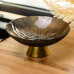 Фруктовниця скляна "Gold & Grey" 24 см на золотій ніжці Yiwu HP-34-118 Фруктовниця скляна "Gold & Grey" 24 см на золотій ніжці Yiwu HP-34-118
