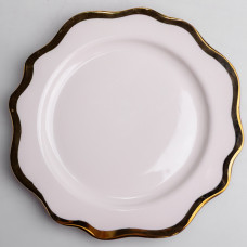 Тарілка десертна порцелянова Antique White 20 см Yiwu HKPP-8