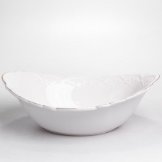 Салатниця овальна порцелянова Pearl 31,5*22*10 см Yiwu HP-HK-C33