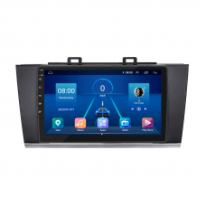 Штатная магнитола Lesko для Subaru Legacy VI 2014-2017 экран 9" 4/32Gb 4G Wi-Fi GPS Top